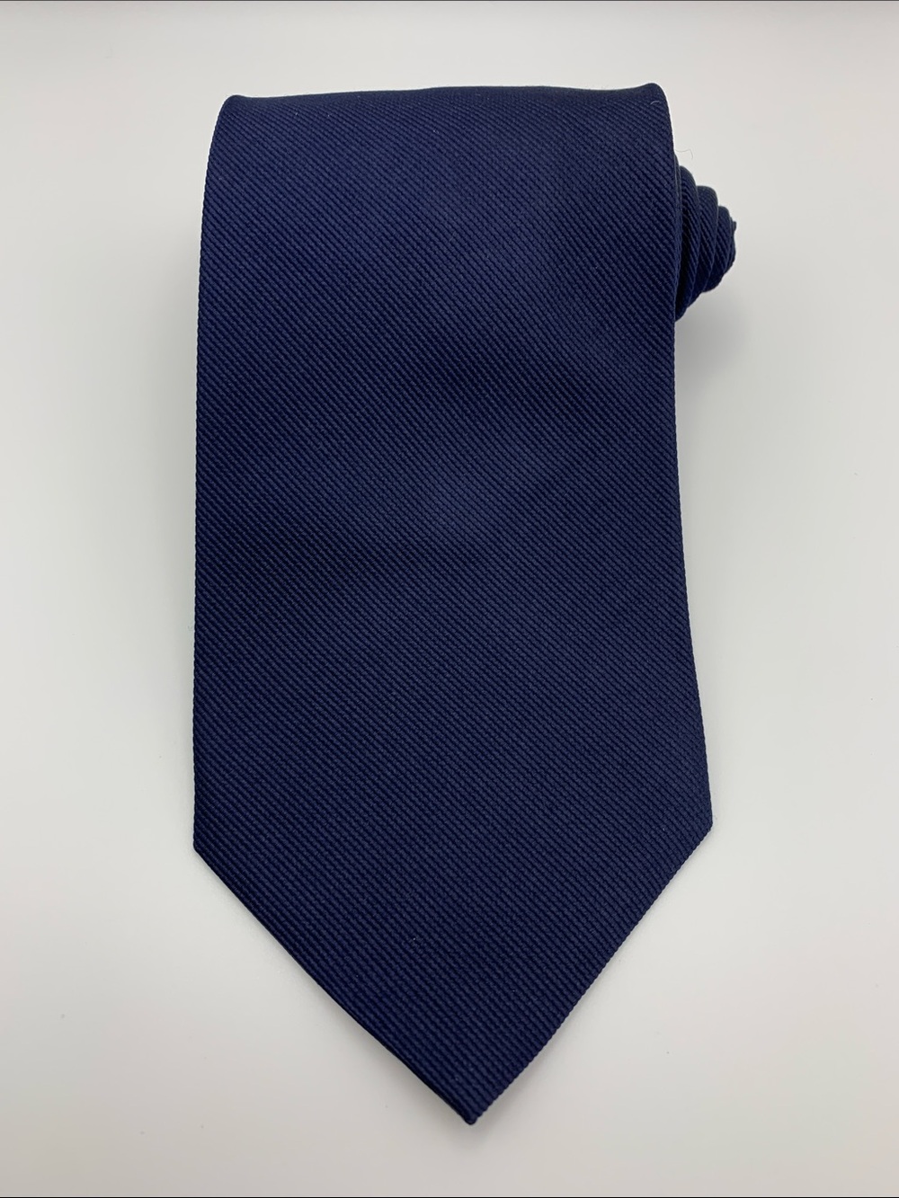 SOLD Brooks Brothers Navy Silk Repp Tie Made in USA